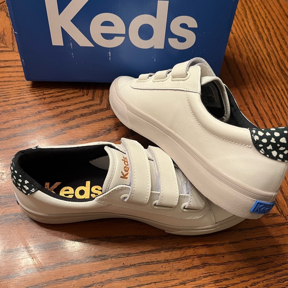 NIB Keds Jump Kick Leather Velcro